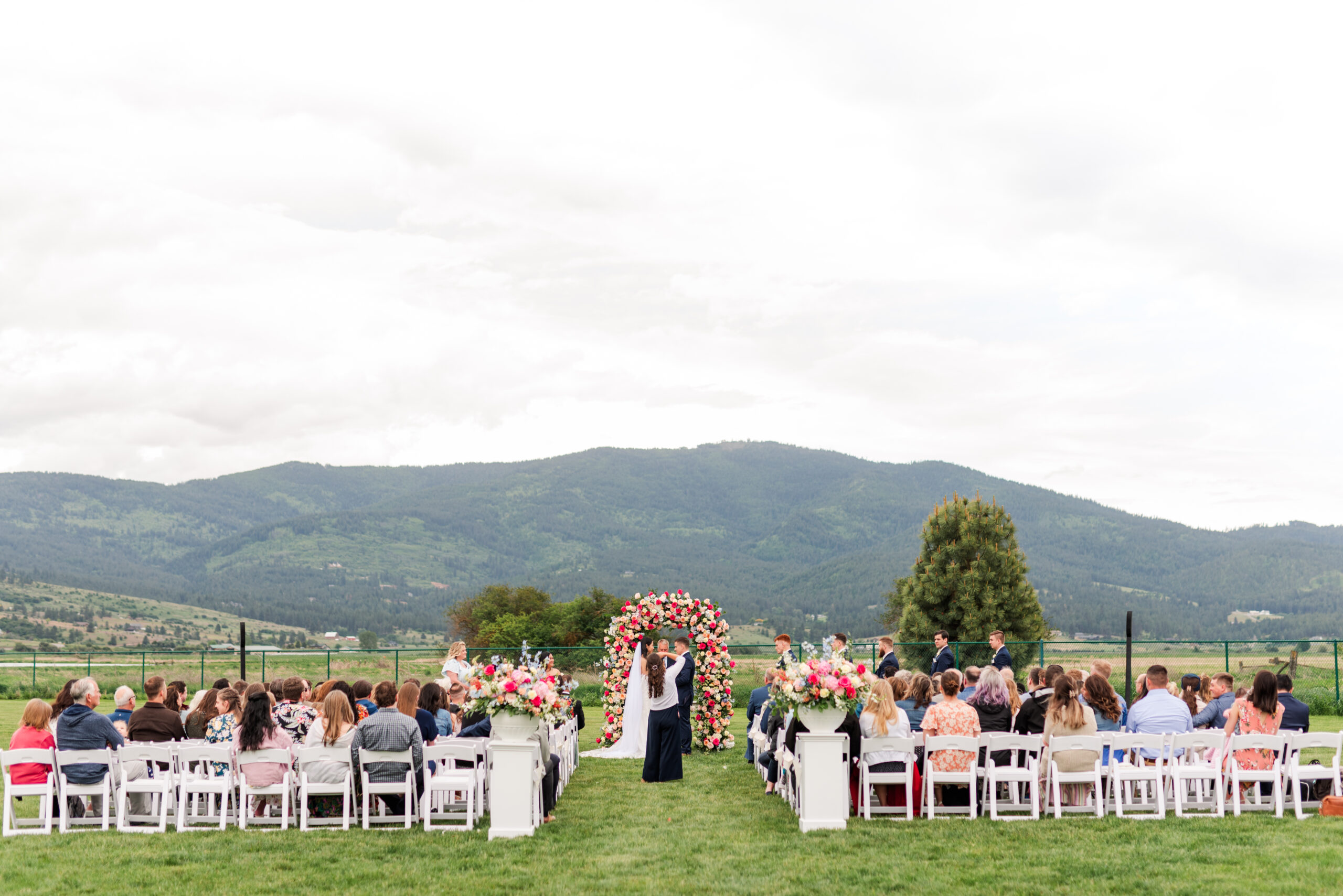 Coeur d'Alene Wedding Photographer capturing the Wedding Ceremony