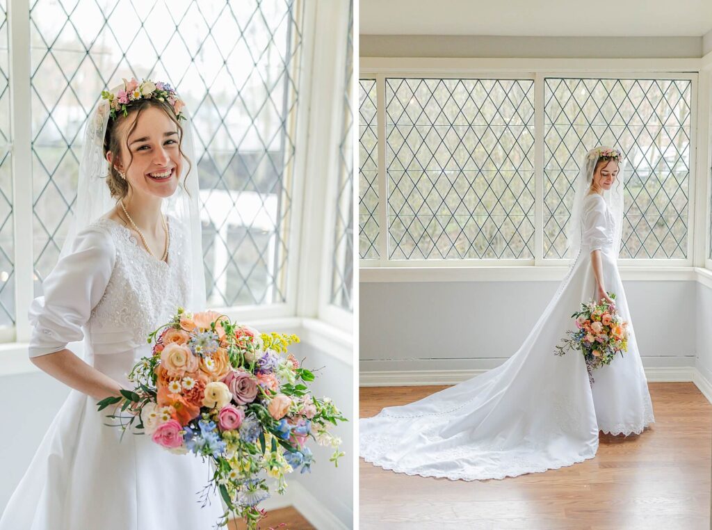 Floral Spring Glover Mansion with stunning bride