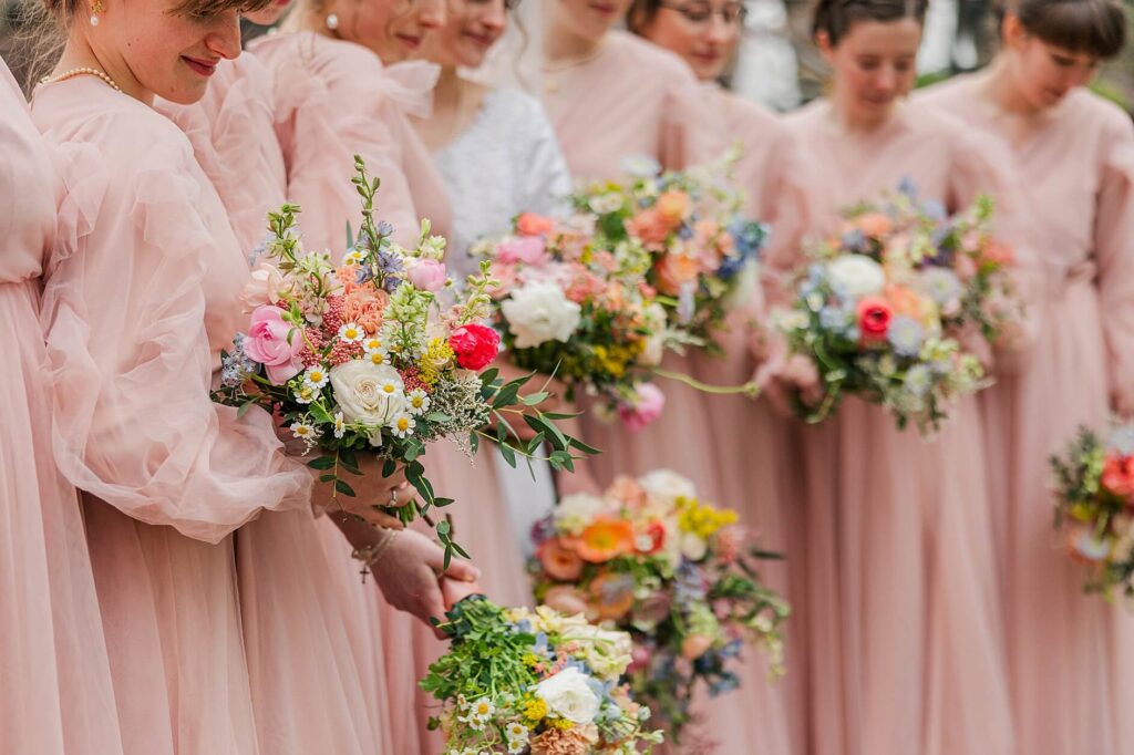 Blush Colorful Spring Wedding theme at the Glover Mansion 