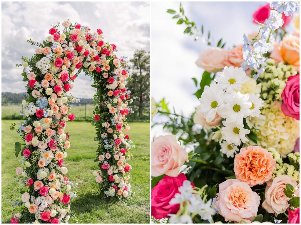 Bright colorful Spring wedding in Spokane Washington