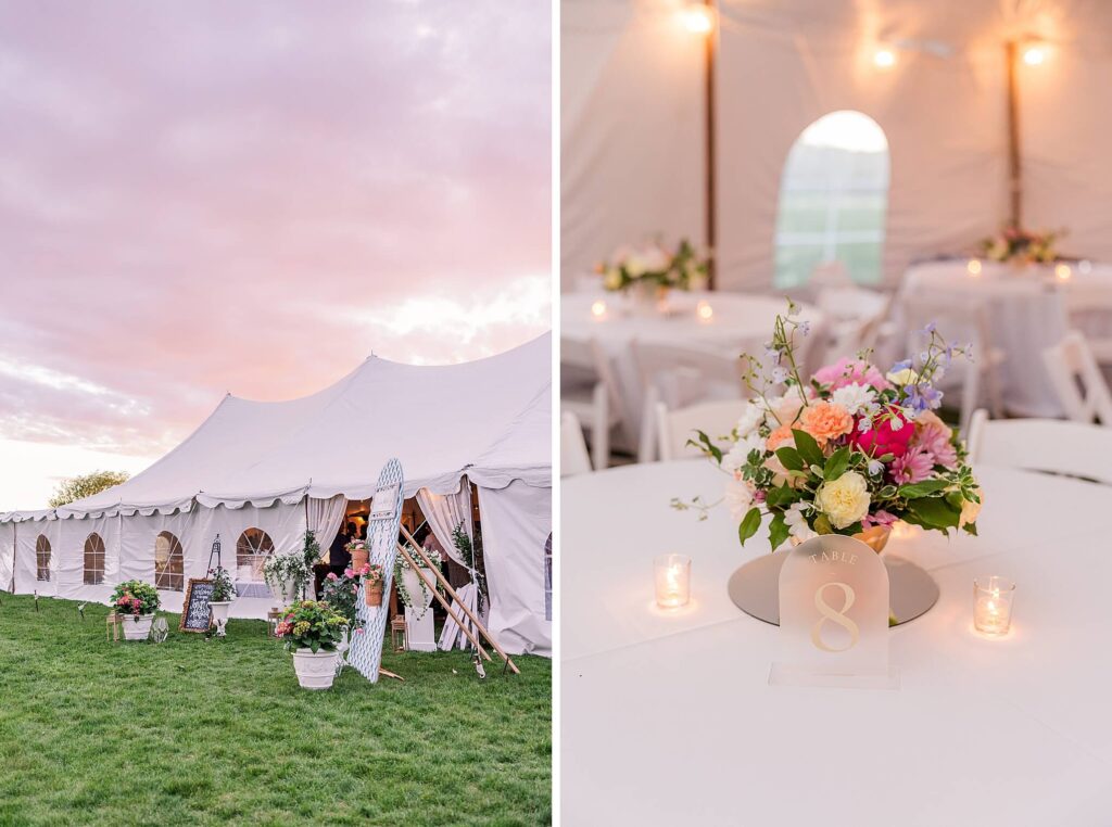 Stunning Sunset glow on a Spokane Wedding day 