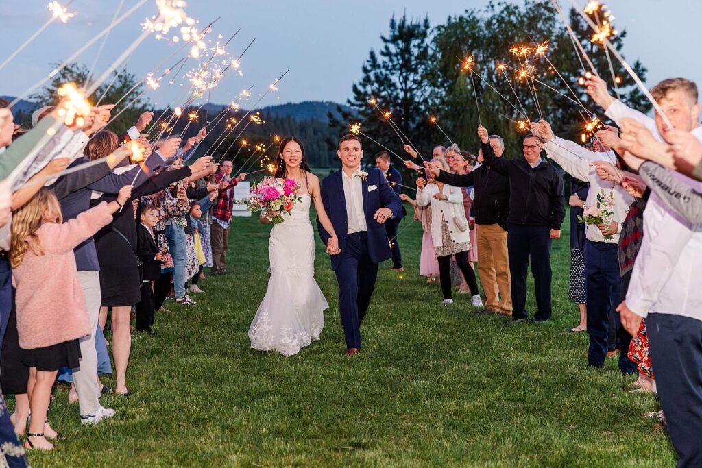 Sparkler Exit at dusk in Spokane WA