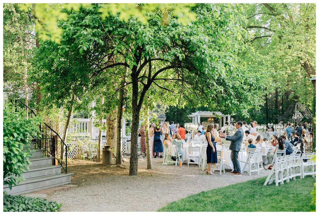 View of the wedding reception 